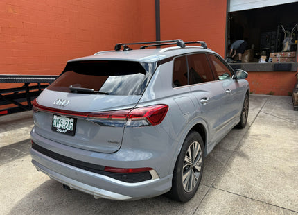 For Audi Q4 Roof Rack Cross Bars Flush Rails, Paw Pro 2, Silver