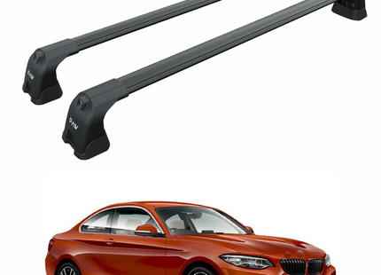 For BMW 2 Gran Coupe F22 2014-2022 Roof Rack Cross Bars Fix Point Black