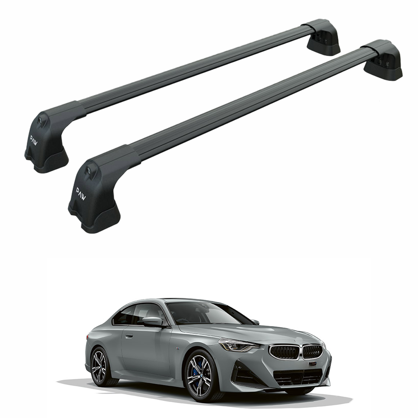 For Bmw 2 Gran Coupe G42 2022-2025 Roof Rack Cross Bars Fix Point Black