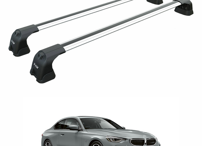For Bmw 2 Gran Coupe G42 2022-2025 Roof Rack Cross Bars Fix Point Silver