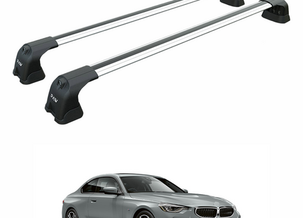 For Bmw 2 Coupe G42 2021-2025 Roof Rack Cross Bars Fix Point Silver
