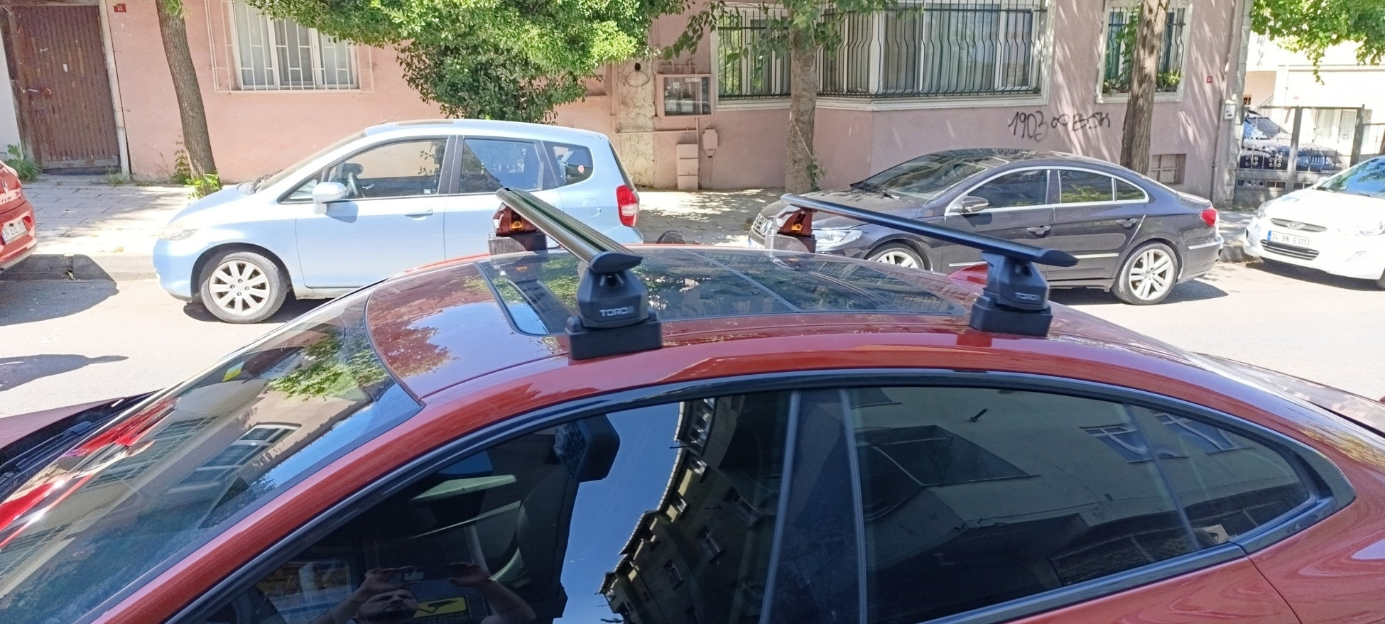 For Bmw 2 Coupe G42 2021-2025 Roof Rack Cross Bars Fix Point Silver