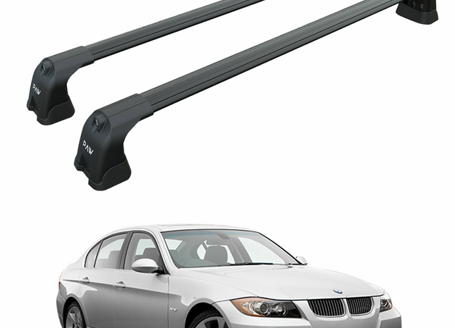 For Bmw 3 Sedan E90 2005-2011 Roof Rack Cross Bars Fix Point Black
