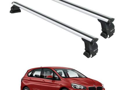 For Bmw 2 Series Active Tourer 2014-2021 Roof Rack System, Aluminium Cross Bar, Normal Roof, Silver