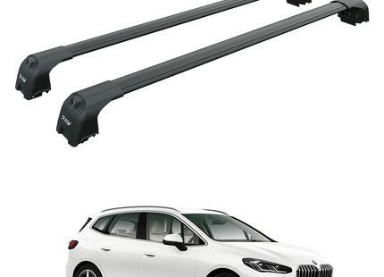 For Bmw 2 Active Tourer F46 2022-2025 Roof Rack Cross Bars Flush Rail Black