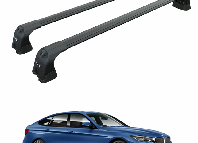 For Bmw 3 GT F34 2013-2019 Roof Rack Cross Bars Fix Point Black