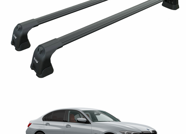 For Bmw 3 Sedan G20 2018-2025 Roof Rack Cross Bars Fix Point Black