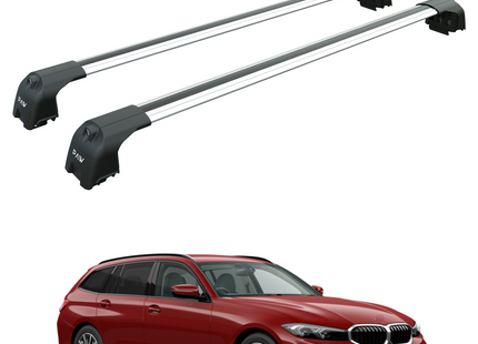 For Bmw 3 Touring G21 2022-2025 Roof Rack Cross Bars Flush Rail Silver