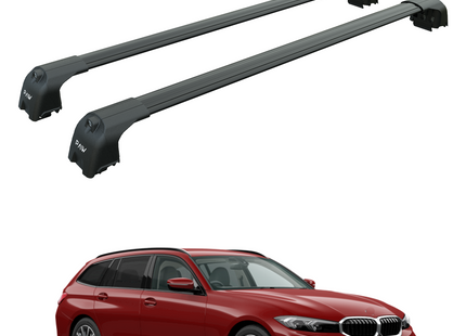 For Bmw 3 Touring G21 2022-2025 Roof Rack Cross Bars Flush Rail Black