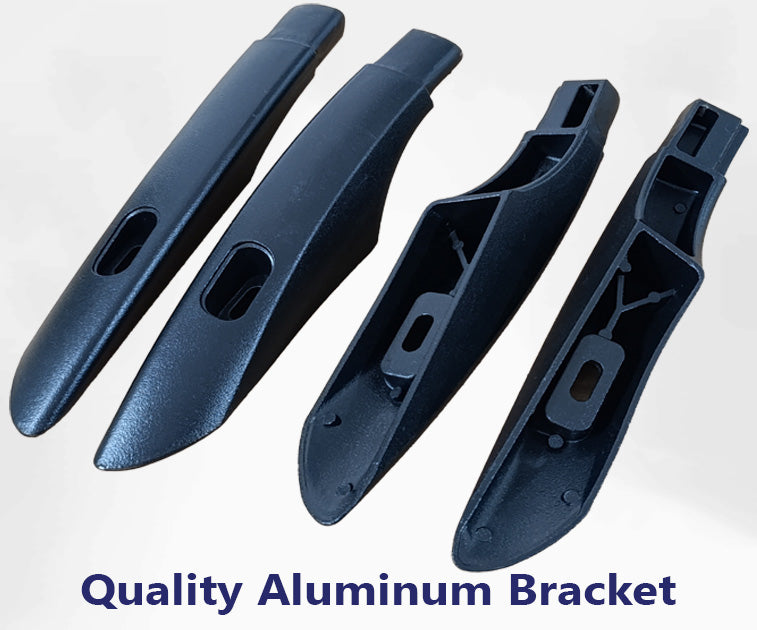 For Ford Ford Transit Courier 2023-2025 Roof Side Rails Ultimate Style Alu Silver