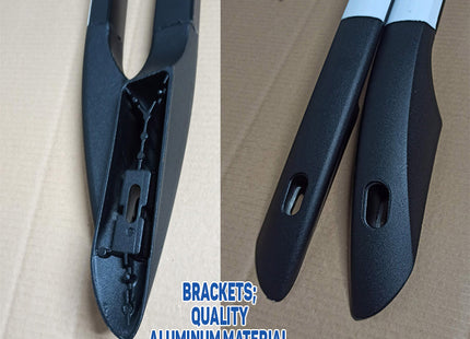 For Fiat Doblo SWB Aluminium Roof Rack and Roof Rails Set To Fit SWB 2010-2021 Black
