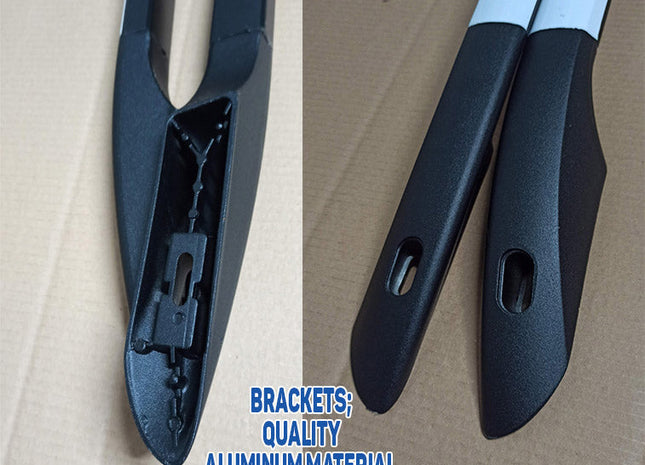 Fiat Panda 169 Roof Rails 2003-2012 | Black Aluminum Side Roof Rail System