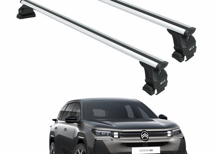 For Citroen C5 Aircross (2025- Up) Roof Rack System Cross Bars - Aluminum Lockable - Silver