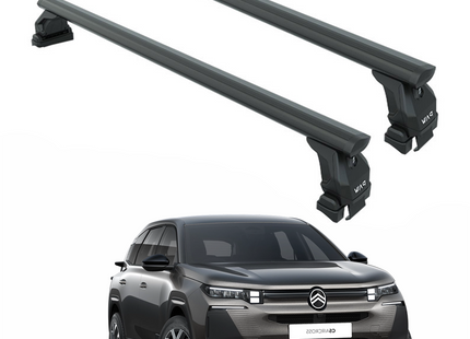 For Citroen C5 Aircross (2025- Up) Roof Rack System Cross Bars - Aluminum Lockable - Silver