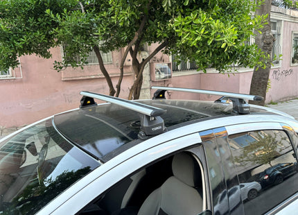 For Citroen C3 A51 2009-2016 Roof Rack Cross Bars Fix Pro Roof Alu Silver