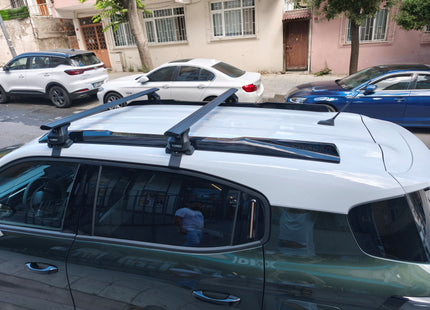 For Nissan Micra 2025- Up Roof Rack Cross Bars Normal Roof Silver
