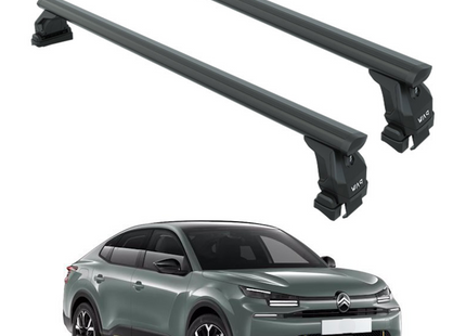 For Citroen C4 2020-2025 Roof Rack System, Aluminum Cross Bar, Normal Roof, Black
