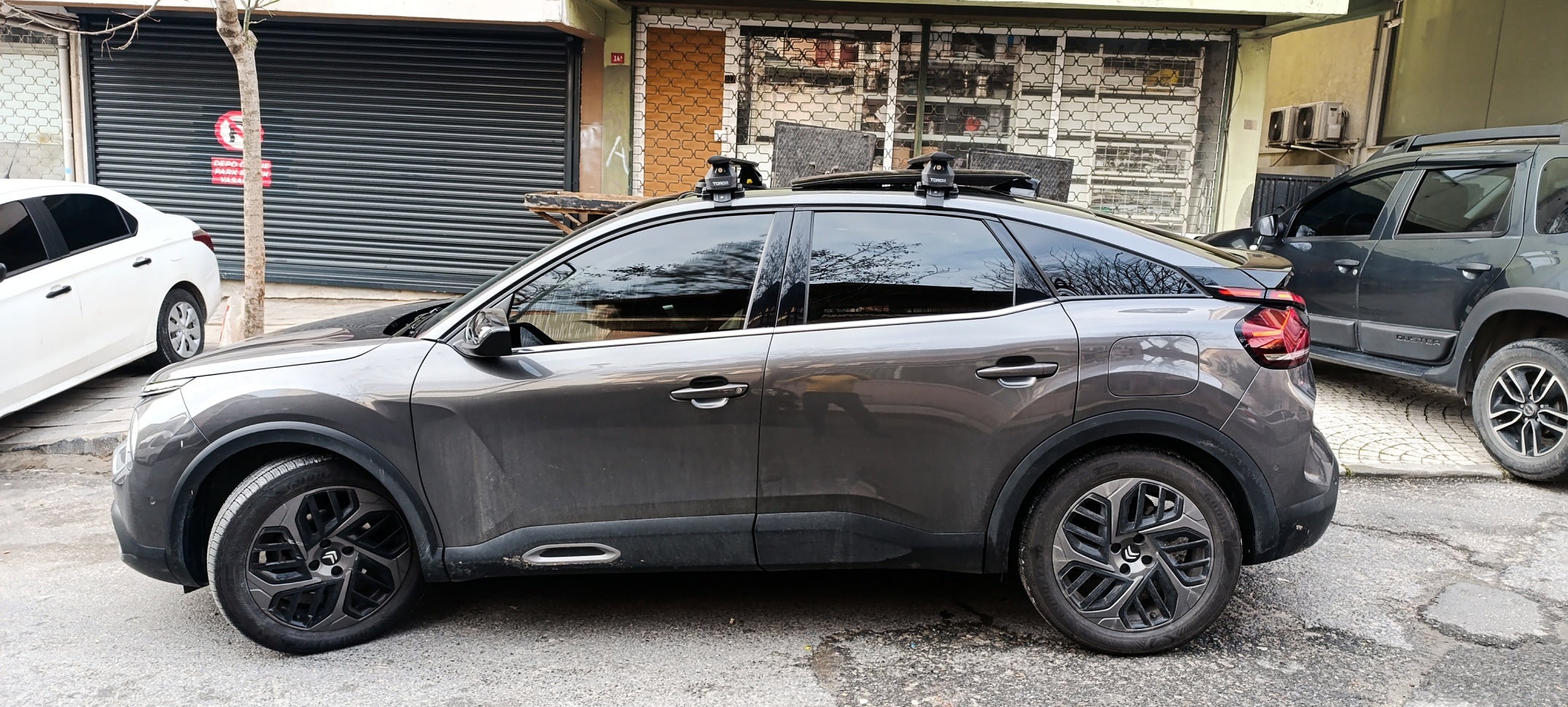 For MG MG4 Roof Rack System, Aluminum Cross Bar, Normal Roof, Black