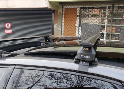 For Citroen C4X 2022-2025 Roof Rack System, Aluminum Cross Bar, Normal Roof, Black