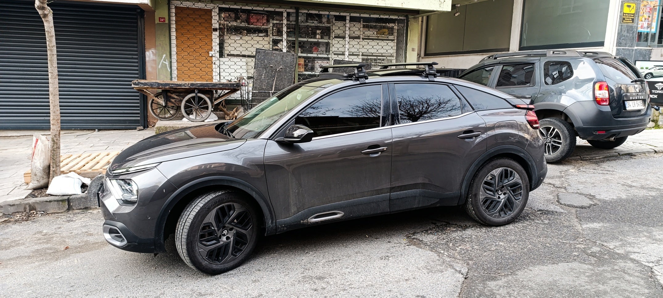 For MG MG4 Roof Rack System, Aluminum Cross Bar, Normal Roof, Black