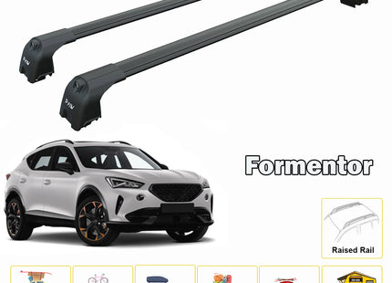 For Cupra Formentor Roof Rack System, Aluminium Cross Bar Black 2021- Up