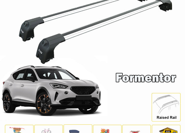 For Cupra Formentor Roof Rack System, Aluminium Cross Bar Silver 2021- Up