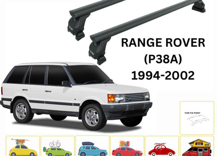 For Land Rover Range Rover (P38A) 1994-02 Cross Bars Fix Point Pro 6 Alu Black