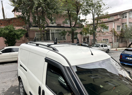 For Renault Kangoo SWB Roof Rails and Roof Rack Cross Bars Plus Black 2021- Up