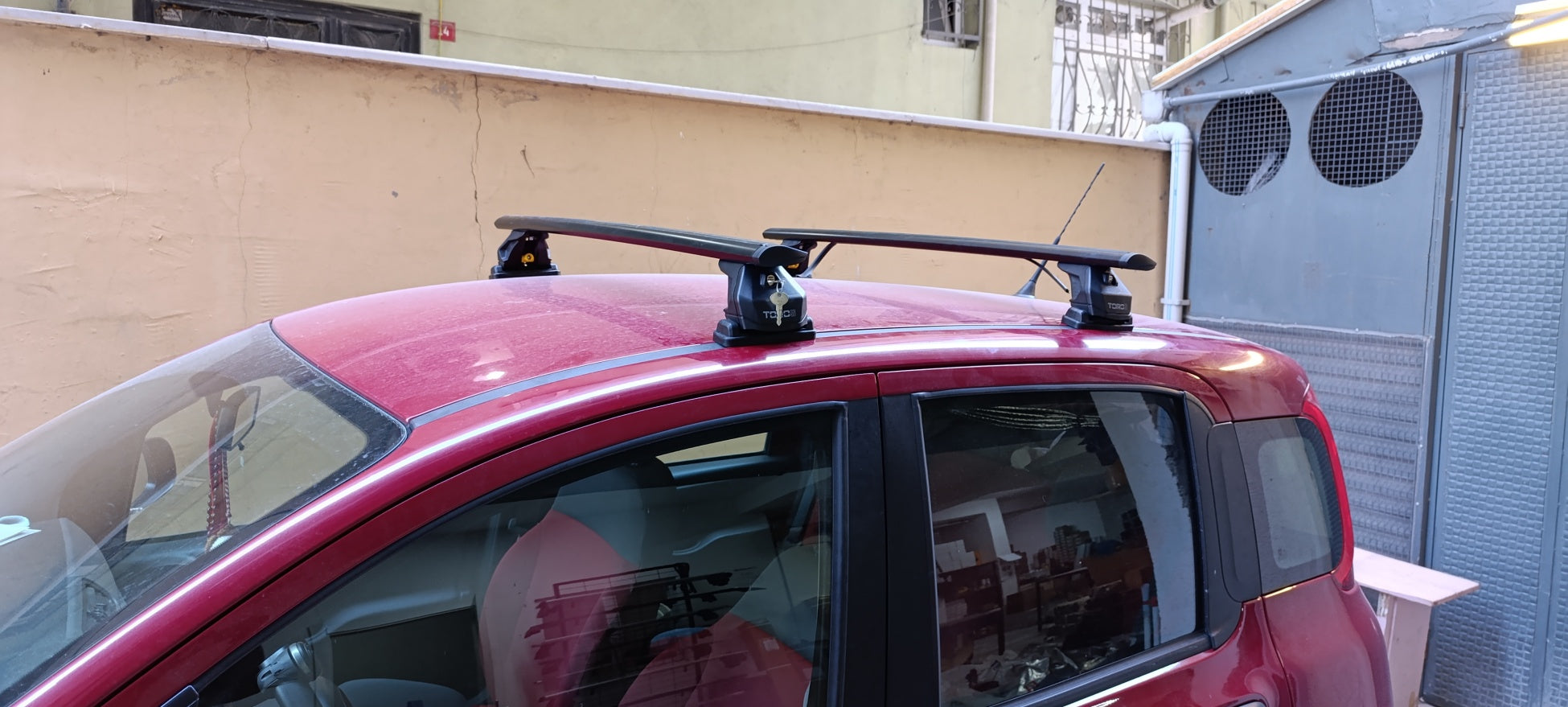 For Fitting Roof Racks, Roof Boxes or Roof Bike Racks Compatible with Fiat Panda 319 Silver 2012- Onwards