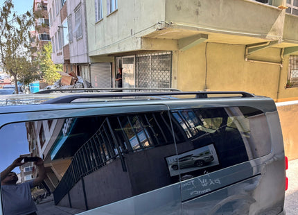 For Fiat Ulysse Roof Rack Rails - Black