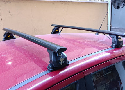 For Fitting Roof Racks, Roof Boxes or Roof Bike Racks Compatible with Fiat Panda 319 Black 2012- Onwards