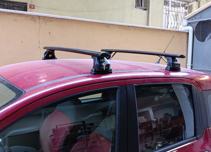 For Fitting Roof Racks, Roof Boxes or Roof Bike Racks Compatible with Fiat Panda 319 Black 2012- Onwards