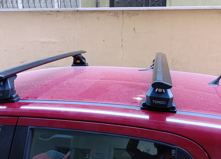 For Fitting Roof Racks, Roof Boxes or Roof Bike Racks Compatible with Fiat Panda 319 Black 2012- Onwards