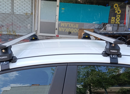 For Fiat Tipo 2015–2025 Roof Rack System – Aluminum Cross Bar (Silver, Normal Roof)