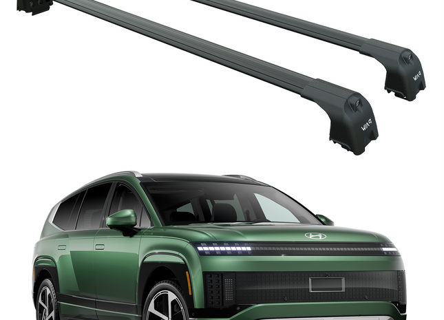 For Hyundai ioniq 9 Roof Rack Cross Bars Flush Rails Alu Black