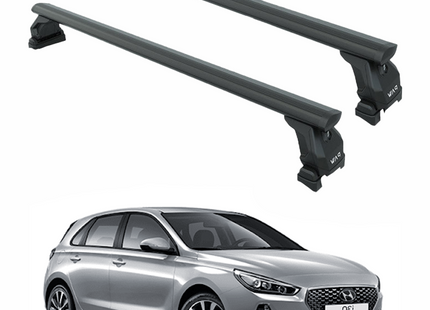 For Hyundai i30 2017-2025 Roof Rack Crossbars Screw Installation Fix Pro Model Black