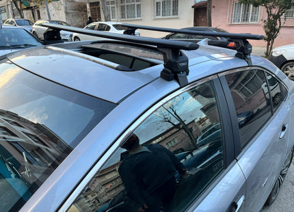 For Toyota Corolla Sedan 2018-2025 Roof Rack Cross Bars Normal Roof Silver