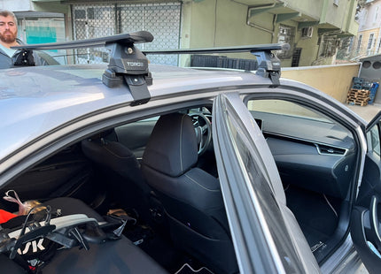 For Toyota Corolla Sedan 2018-2025 Roof Rack Cross Bars Normal Roof Black