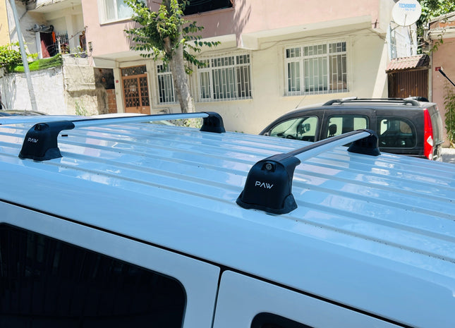 Ford Transit Connect (2010–2013) Roof Rack Carrier Cross Bars Paw Pro 3 Silver