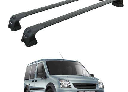 Ford Transit Connect (2010–2013) Roof Rack Carrier Cross Bars Paw Pro 3 Black