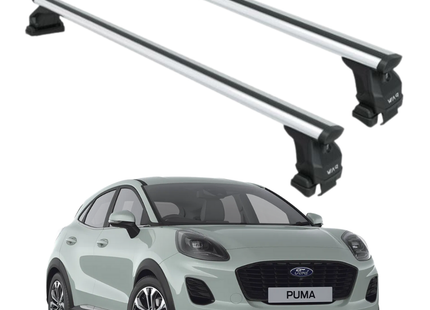 Fix Pro Roof Rack Cross Bars - Ford Puma 2019-2025 Normal Roof - Aluminum Silver