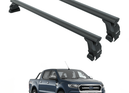 For Ford Ranger 2011-2019 Roof Rack Cross Bars Normal Roof Black