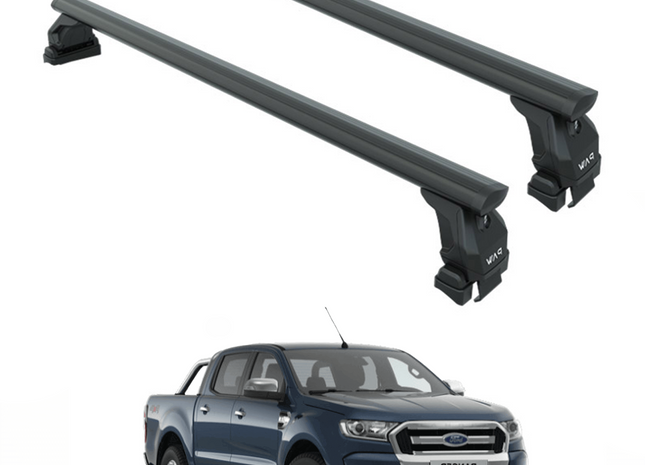For Ford Ranger 2011-2019 Roof Rack Cross Bars Normal Roof Black