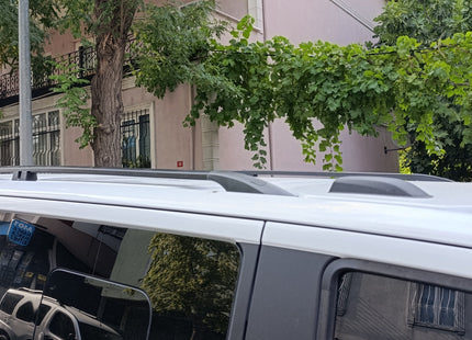 For Ford Transit Custom LWB (2023-2025) Roof Rails & Roof Rack Cross Bars – Full Set, Black