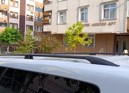 For Ford Transit Custom LWB (2023-2025) Roof Rails & Roof Rack Cross Bars – Full Set, Black