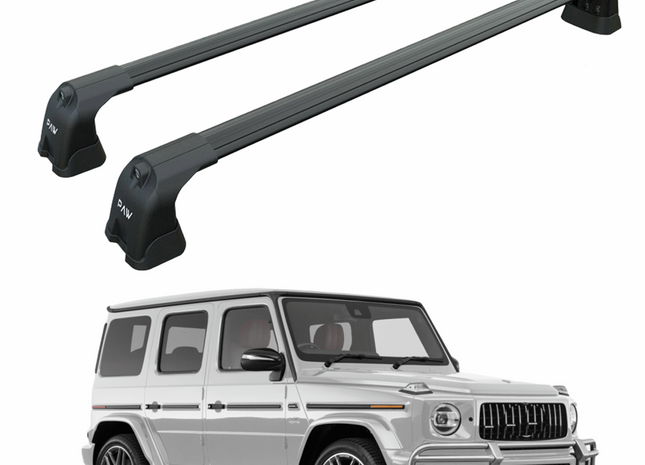 For Mercedes G 2018-2025 W464 Roof Rack Cross Bars Fix Point Black