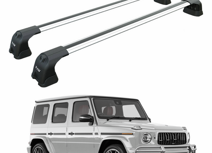 For Mercedes G 2018-2025 W464 Roof Rack Cross Bars Fix Point Silver