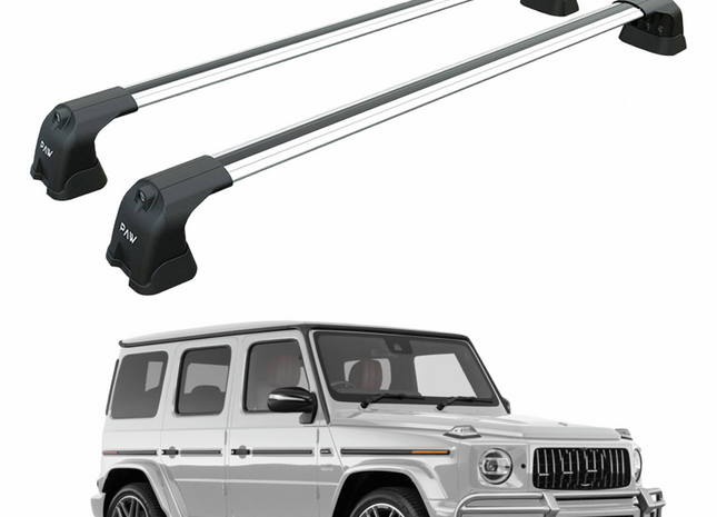 For Mercedes G 2018-2025 W464 Roof Rack Cross Bars Fix Point Silver