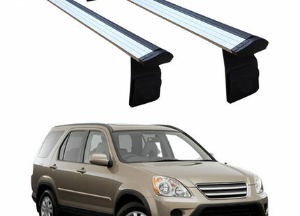 Roof Rails Crossbars Suitable For Honda CR-V MK2 2012-2006 (Without Side Rails), Tent Carrier Aluminum Roof Rails Crossbars Silver