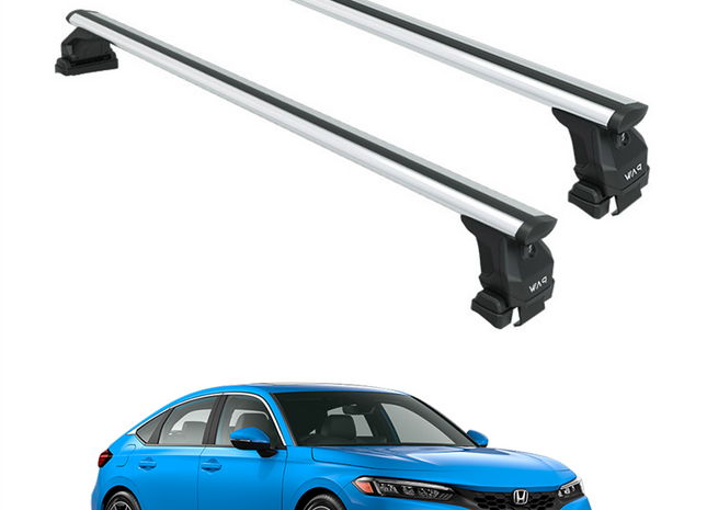 For Honda Civic Hatchback 2021-2025 Roof Rack Cross Bars Normal Roof Alu Silver